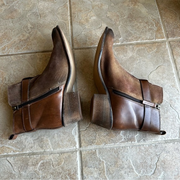 NEW Roan By Bed Stu Uma Brown Distressed Ankle Boots​ - Picture 6 of 7